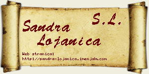 Sandra Lojanica vizit kartica